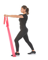 Moves Band | Latex Resistance Band | Used for Front Raise Exercise by Woman | Physical Sports First Aid