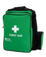 First Aid Rucksack | Front View, Showing Side Pouch | Physical Sports First Aid