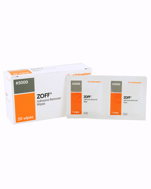 Zoff Plaster Remover Wipes | Pack Shot | Physical Sports First AId
