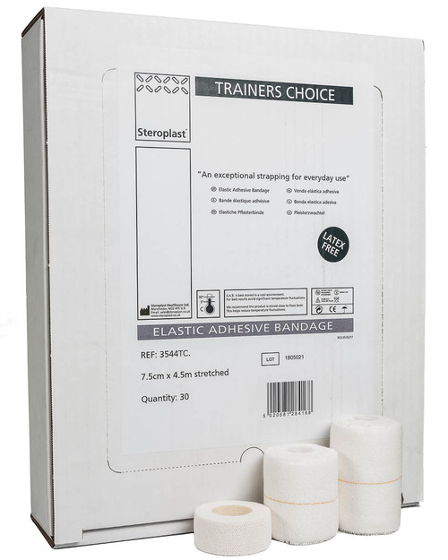 Trainers Choice Elastic Adhesive Bandage | Bulk Buy Box | Physical Sports First Aid Trainers Choice Elastic Adhesive Bandage | Bulk Buy Box | Physical Sports First Aid