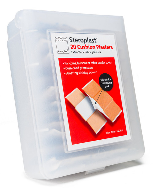 Steroplast Sponge Cushion Plasters | Box of 20 | Physical Sports First Aid