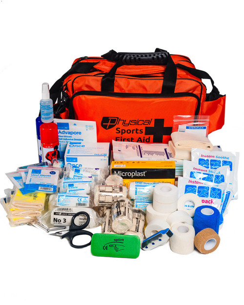 Ultimate Netball First Aid Kit | Orange Holdall with Contents | Physical Sports First Aid Ultimate Netball First Aid Kit | Orange Holdall with Contents | Physical Sports First Aid