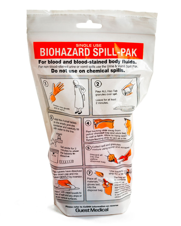 Blood Spill and Body Fluid Disposal Pack | Physical Sports First Aid