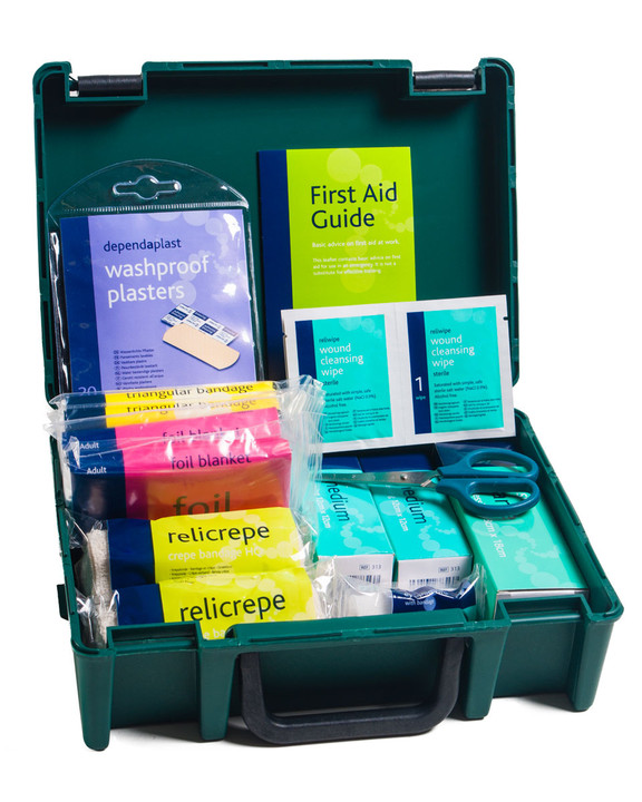 PE First Aid Kit | Open Showing Contents | Physical Sports First Aid