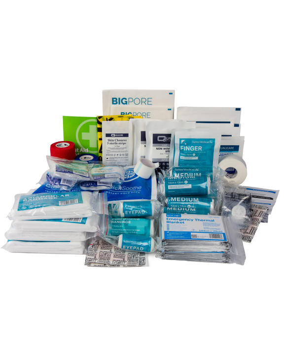 Standard First Aid Kit Refill | Layout of Contents | Physical Sports First Aid