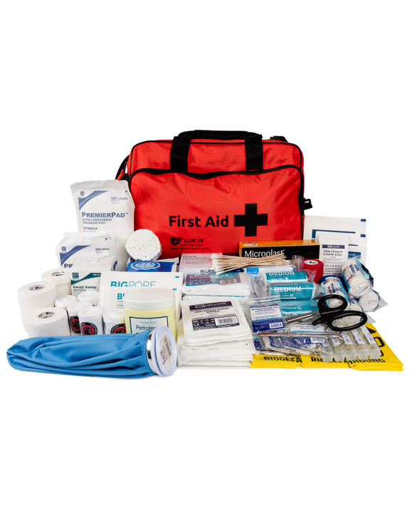 Ultimate Boxing First Aid Kit | Full Contents with Orange Holdall | Physical Sports First Aid