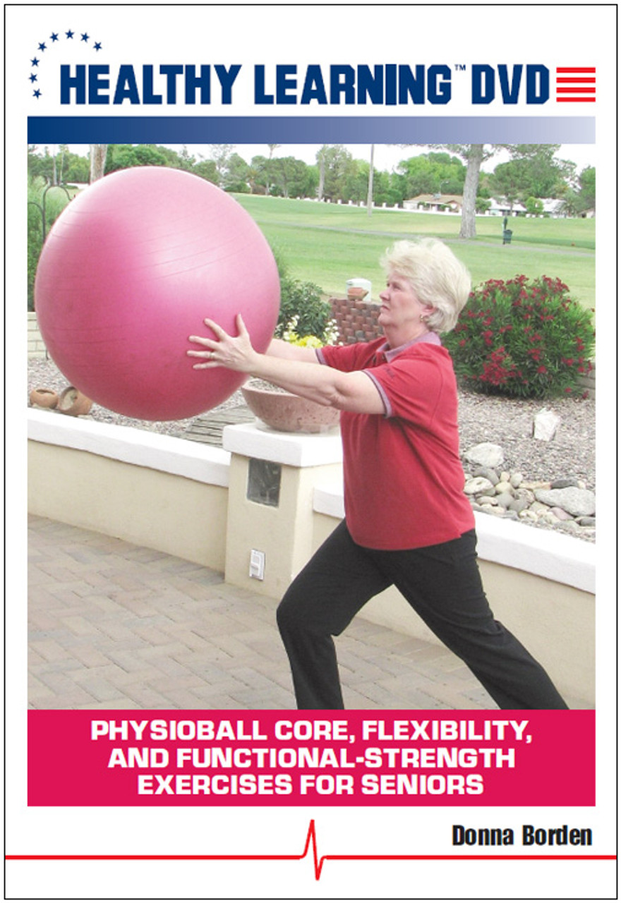 Physioball Core & Flexibility DVDs, Senior Strength Training Exercises DVD,  Exercise Program Design Video