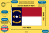 North Carolina 3x5 Feet Nylon State Flag Made in USA