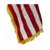 Perma-Nyl 4 feet by 6 feet Nylon Indoor U.S. Flag Sleeved Gold Fringe By Valley Forge Flag 46241250