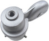 1-3/8 Inch Silver Cast Aluminum External Halyard Revolving Single Pulley Flagpole Truck RTC-1 Series 340351