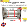 X-Large Size Stainless Steel Flagpole Winch 360049