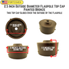 2.5 Inch Outside Diameter Flagpole Top Cap Painted Bronze 340277
