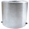 6 Inch Outside Diameter Flagpole Top Adapter 1-1/4  inch NPT Top Spindle Threading Silver 340246