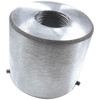 5-1/2 Inch Outside Diameter Flagpole Top Adapter 1-1/4 inch NPT Top Spindle Threading White 340263