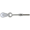 Flagpole Deluxe Pulley and Eye-Bolt Assembly Length 4-1/8 inches Thread Length 2-3/8 inches 340236