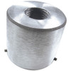 4 Inch Outside Diameter Flagpole Top Adapter 1-1/4 inch NPT Top Spindle Threading White 340260