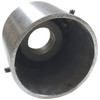 3-1/2 Inch Outside Diameter Flagpole Top Adapter 1-1/4 inch NPT Top Spindle Threading Silver 340241