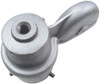 2 Inch White Cast Aluminum External Halyard Revolving Single Pulley Flagpole Truck RTC-1 Series 340108