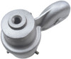 2-3/8 Inch White Cast Aluminum External Halyard Revolving Single Pulley Flagpole Truck RTC-1 Series 340109