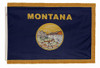 Montana State Flag 3x5 Feet Indoor Spectramax Nylon by Valley Forge Flag 35242260