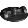 Painted Black Extra Heavy-Duty External Halyard Revolving Double Pulley Up to 12-3/4 Inches Flagpole Truck 1-1/4 Inch NPT Threading Aluminum Spindle Truck XHDT 340166