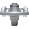 4 Inch Painted Bronze Cast Aluminum External Halyard Revolving Double Pulley Flagpole Truck Spindle 1-1/2 Inch NPT Threading 150 Series 340171