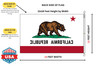 California 12x18 Feet Nylon State Flag Made in USA