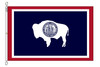Wyoming 12x18 Feet Nylon State Flag Made in USA