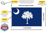 South Carolina 12x18 Feet Nylon State Flag Made in USA