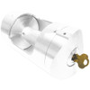 White M-Winch M-5 Internal Halyard 5 Inch Flagpole Butt Diameter with Wall Thickness of 0.156 or 0.188 Inch 360519