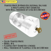 White M-Winch M-6 Internal Halyard 6 Inch Flagpole Butt Diameter with Wall Thickness of 0.156 or 0.188 Inch 360028