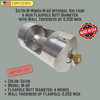 Satin M-Winch M-6H Internal Halyard 6 Inch Flagpole Butt Diameter with Wall Thickness of 0.250 Inch 360501