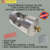 Clear M-Winch M-7 Internal Halyard 7 Inch Flagpole Butt Diameter with Wall Thickness of 0.156 or 0.188 Inch 360011