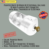 White M-Winch M-12 Internal Halyard 12 Inch Flagpole Butt Diameter with Wall Thickness of 0.250 Inch 360469