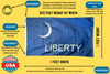 Fort Moultrie 3x5 Foot Outdoor Nylon Flag – Heavy-Duty, UV-Resistant, Made in USA, with Brass Grommets 060565