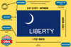 Fort Moultrie Liberty flag size guide