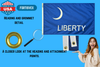 Fort Moultrie Liberty flag grommet detail