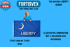 Fort Moultrie Liberty flag commercial-grade construction, held at the top edge