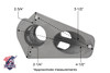 1.25" 2 Position 1-1/4 Inch Aluminum Flagpole Bracket With Hardware