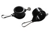 1 Inch Black Rotating Flag Mounting Rings Fits On A Standard 1" Diameter Flag Pole (Qty 2, 1 Inch Black)