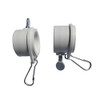 1 Inch White Rotating Flag Mounting Rings Fits On A Standard 1 inch Diameter Flag Pole (Qty 2, 1 Inch White)