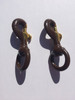 Inch Brown Rubber Coated Brass Swivel Snap