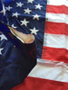 American Flag Made in USA (Pole Hem Sleeved Banner Nylon, 3x5 Feet)