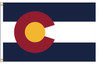 Colorado 6 feet by 10 feet Nylon State Flag 6 feet by 10 feet