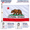 FORTISVEX California State Flag 8x12 Feet Nylon - Made in USA Bear Flag with Rope and Thimbles