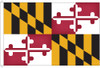 Maryland 8 feet by 12 feet Nylon State Flag 8 feet by 12 feet
