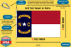 North Carolina 8x12 Feet Nylon State Flag Made in USA