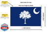 South Carolina 8x12 Feet Nylon State Flag Made in USA