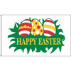 Happy Easter Eggs 3ftx5ft Nylon Flag 3x5 Made in USA 3'x5'