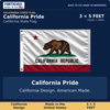 American-Made California State Flag, 3 by 5 Feet